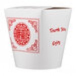 Fold-Pak SmartServ 32SSPRINTM Printed Chinese / Asian 32 oz. Microwavable Paper Take-Out Container - 500/Case