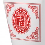 Fold-Pak SmartServ 32SSPRINTM Printed Chinese / Asian 32 oz. Microwavable Paper Take-Out Container - 500/Case
