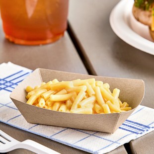 Southern Champion #25 1/4 lb. Grease-Resistant Kraft Paper Food Tray - 1,000/Case
