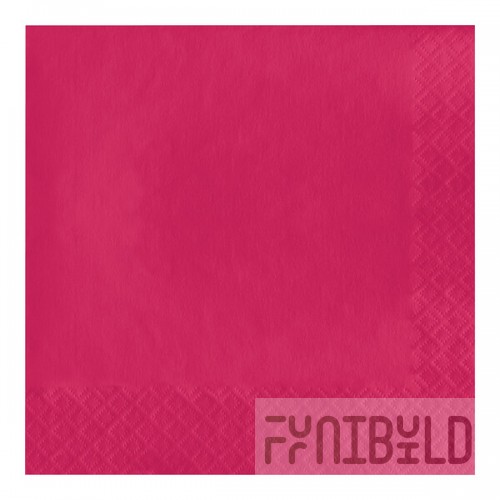 Creative Converting 139197135 Hot Magenta Pink 2-Ply 1/4 Fold Luncheon Napkin - 600/Case