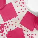 Creative Converting 139197135 Hot Magenta Pink 2-Ply 1/4 Fold Luncheon Napkin - 600/Case Creative Converting 139197135 Hot Magenta Pink 2-Ply 1/4 Fold Luncheon Napkin - 600/Case