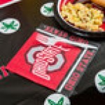 Creative Converting 318562 Ohio State University 2-Ply 1/4 Fold Luncheon Napkin - 240/Case Creative Converting 318562 Ohio State University 2-Ply 1/4 Fold Luncheon Napkin - 240/Case