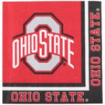 Creative Converting 318562 Ohio State University 2-Ply 1/4 Fold Luncheon Napkin - 240/Case Creative Converting 318562 Ohio State University 2-Ply 1/4 Fold Luncheon Napkin - 240/Case