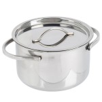 American Metalcraft MPL14 14 oz. Mini Stainless Steel Pot and Lid