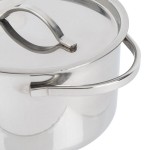 American Metalcraft MPL14 14 oz. Mini Stainless Steel Pot and Lid