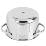 American Metalcraft MPL14 14 oz. Mini Stainless Steel Pot and Lid