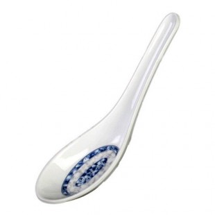 Thunder Group 7003DL Blue Dragon .75 oz. Melamine Wonton Soup Spoon - 60/Pack Thunder Group 7003DL Blue Dragon .75 oz. Melamine Wonton Soup Spoon - 60/Pack
