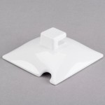 Cal-Mil C1432NL White Melamine Notched Lid for 4