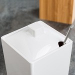 Cal-Mil C1432NL White Melamine Notched Lid for 4