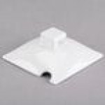Cal-Mil C1432NL White Melamine Notched Lid for 4