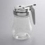 Vollrath 1206 Dripcut® 7 oz. Clear Polycarbonate Teardrop Syrup Server with Chrome Top Vollrath 1206 Dripcut® 7 oz. Clear Polycarbonate Teardrop Syrup Server with Chrome Top