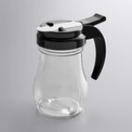 Vollrath 1206 Dripcut® 7 oz. Clear Polycarbonate Teardrop Syrup Server with Chrome Top Vollrath 1206 Dripcut® 7 oz. Clear Polycarbonate Teardrop Syrup Server with Chrome Top