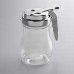 Vollrath 1206 Dripcut® 7 oz. Clear Polycarbonate Teardrop Syrup Server with Chrome Top Vollrath 1206 Dripcut® 7 oz. Clear Polycarbonate Teardrop Syrup Server with Chrome Top