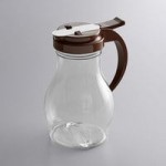 Vollrath 1206 Dripcut® 7 oz. Clear Polycarbonate Teardrop Syrup Server with Chrome Top Vollrath 1206 Dripcut® 7 oz. Clear Polycarbonate Teardrop Syrup Server with Chrome Top