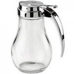 Vollrath 1206 Dripcut® 7 oz. Clear Polycarbonate Teardrop Syrup Server with Chrome Top Vollrath 1206 Dripcut® 7 oz. Clear Polycarbonate Teardrop Syrup Server with Chrome Top