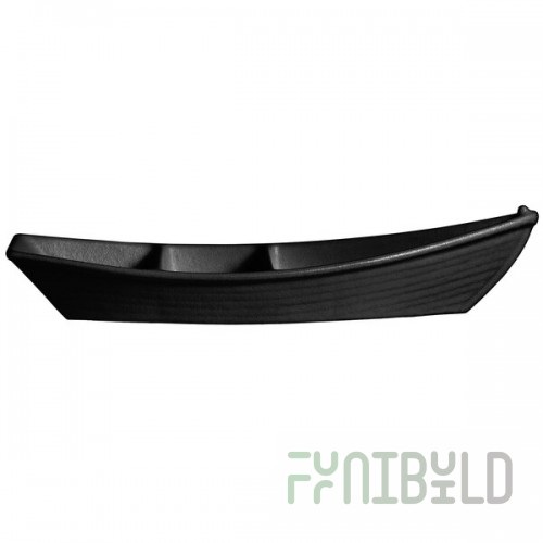 G.E.T. Enterprises BT320-MOD-BB Bugambilia 3.6 Qt. Smooth MOD Finish Black Resin-Coated Aluminum Deep Boat with Dividers