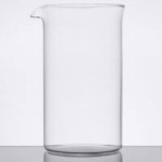 Libbey PS-100 3.5 oz. Brushed Metal Stainless Steel Pepper Shaker - 6/Case