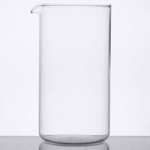 Libbey PS-100 3.5 oz. Brushed Metal Stainless Steel Pepper Shaker - 6/Case