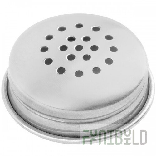 TableCraft Stainless Steel Perforated Shaker Top - 163T - 24/Case