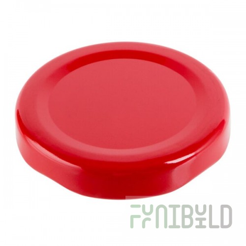 Acopa Red Solid Milk Bottle Lid - 12/Case