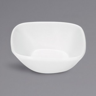 Bauscher Solutions from BauscherHepp 2.2 oz. Bright White Square Porcelain Tray - 36/Case