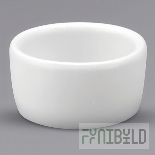 Oneida Buffalo Bright White Ware by 1880 Hospitality F8000000610 2 oz. Smooth Porcelain Ramekin - 36/Case