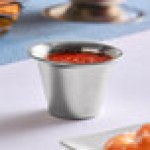 Vollrath 46713 3 oz. Smooth Stainless Steel Round Sauce Cup Vollrath 46713 3 oz. Smooth Stainless Steel Round Sauce Cup