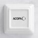 Acopa 4 oz. Square Bright White Porcelain Sauce Cup - 36/Case