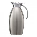 Service Ideas Nicollet 20 oz. Polished Stainless Steel Insulated Carafe / Server with Push Button Lid NIC06PS Service Ideas Nicollet 20 oz. Polished Stainless Steel Insulated Carafe / Server with Push Button Lid NIC06PS