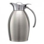Service Ideas Nicollet 20 oz. Polished Stainless Steel Insulated Carafe / Server with Push Button Lid NIC06PS Service Ideas Nicollet 20 oz. Polished Stainless Steel Insulated Carafe / Server with Push Button Lid NIC06PS
