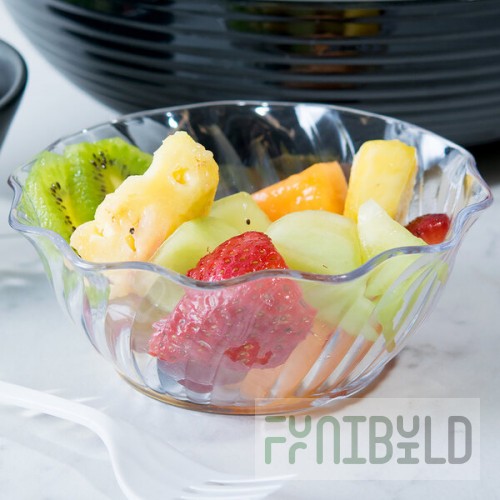 Cambro SRB13CW135 Camwear® 13 oz. Clear Polycarbonate Swirl Bowl - 24/Case