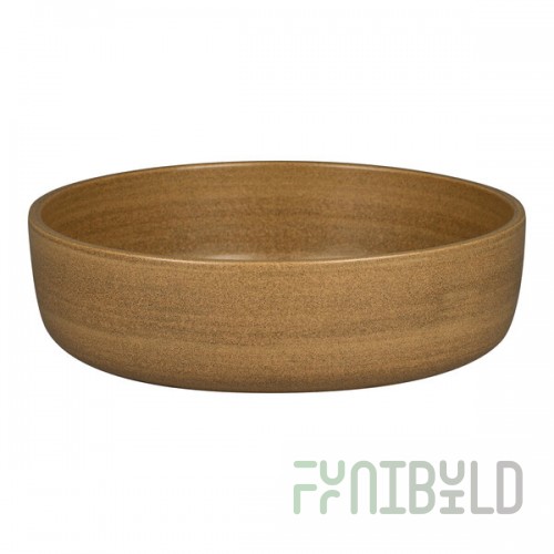 RAK Porcelain Rakstone Selva 77.29 oz. Autumn Brown Porcelain Bowl - 2/Case