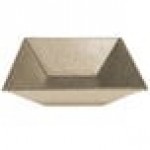 G.E.T. Enterprises BSD16-MOD-S Bugambilia 13.5 Qt. Smooth MOD Finish Sand Granite Resin-Coated Aluminum XL Deep Square Bowl