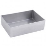 Bon Chef 5108PG 84 oz. Pewter-Glo Cast Aluminum Straight Sided Rectangle Bowl Bon Chef 5108PG 84 oz. Pewter-Glo Cast Aluminum Straight Sided Rectangle Bowl