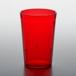 GET 6608-1-A 8 oz. Amber Customizable SAN Plastic Pebbled Tumbler - 72/Case