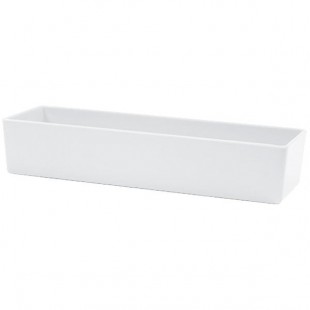 TableCraft M4008WH Contemporary Melamine Collection 3 Qt. White Straight Sided Bowl - 15