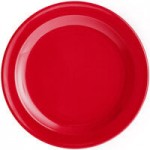 Acopa Foundations 4 oz. Red Narrow Rim Melamine Fruit Dish - 12/Case