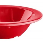 Acopa Foundations 4 oz. Red Narrow Rim Melamine Fruit Dish - 12/Case