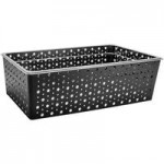 Front of the House Dots 14-Piece Stainless Steel Riser Set with Black Bamboo Buffet Boards