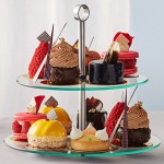 Acopa 2-Tier Glass / Stainless Steel Display Stand