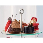 Acopa 2-Tier Glass / Stainless Steel Display Stand