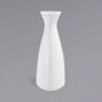Front of the House Kyoto 12 oz. Bright White Porcelain Bud Vase - 6/Case
