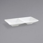 Front of the House Kyoto 12 oz. Bright White Porcelain Bud Vase - 6/Case