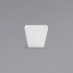 Front of the House Kyoto 12 oz. Bright White Porcelain Bud Vase - 6/Case