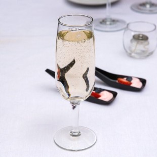 Libbey 8495 Citation 6.25 oz. Customizable Flute Glass - 12/Case