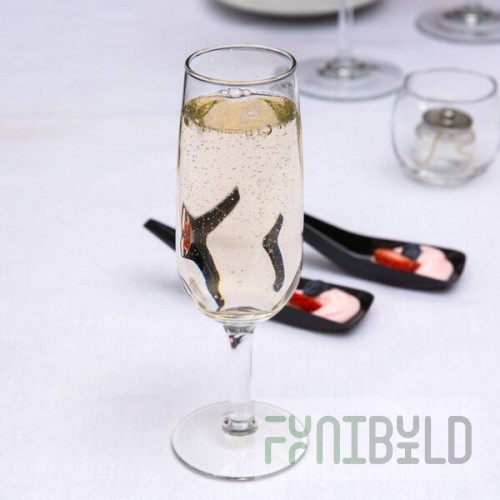Libbey 8495 Citation 6.25 oz. Customizable Flute Glass - 12/Case