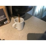 Acopa 8 oz. Customizable Bright White Rolled Edge Stoneware Mug - 36/Case Acopa 8 oz. Customizable Bright White Rolled Edge Stoneware Mug - 36/Case