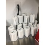 Acopa 8 oz. Customizable Bright White Rolled Edge Stoneware Mug - 36/Case Acopa 8 oz. Customizable Bright White Rolled Edge Stoneware Mug - 36/Case