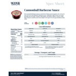 Ken's Foods Cannonball BBQ Sauce 1.25 oz. Cup - 100/Case
