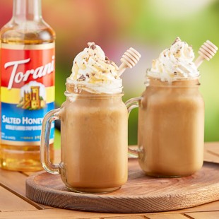 Torani Salted Honey Butter Flavoring Syrup 750 mL Plastic Bottle
